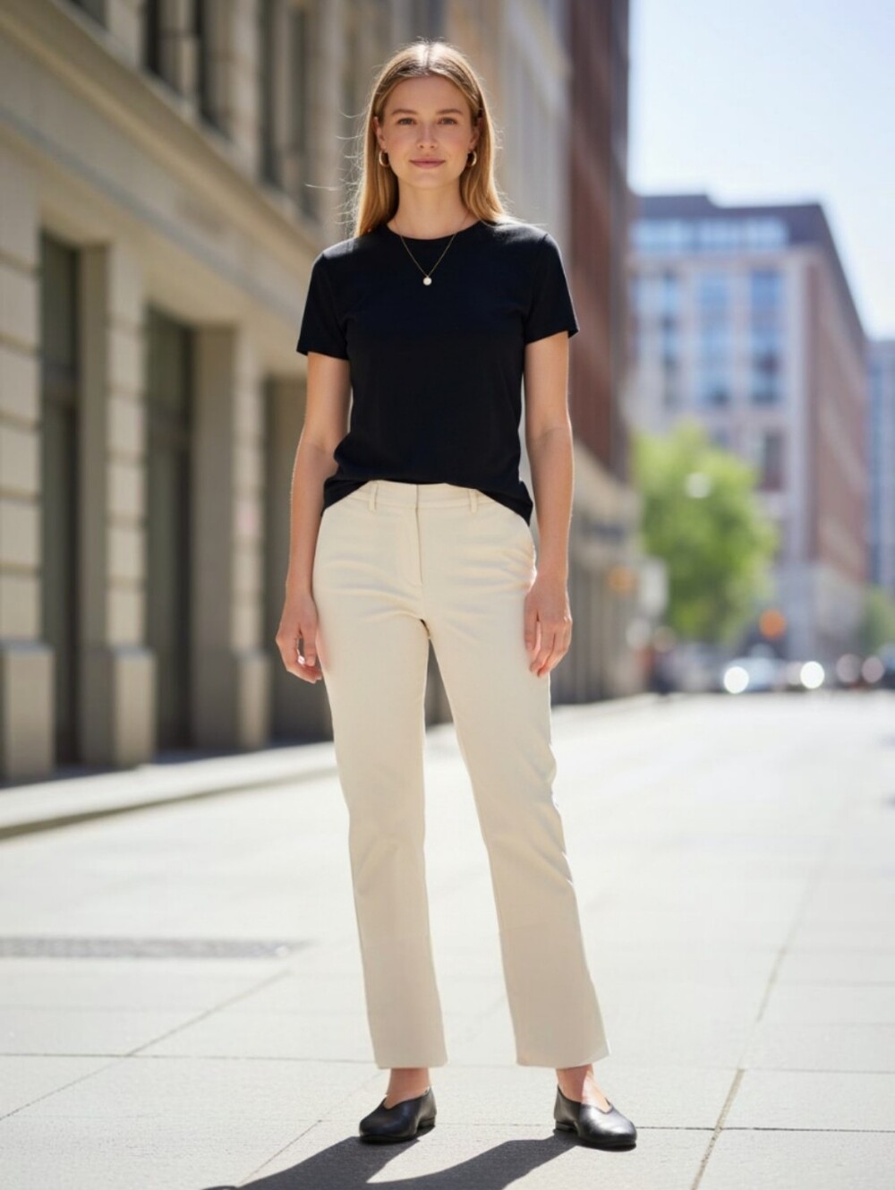 Margaret Frances Size 8 Cream Tailored Slim Fit Trousers Elegant EUC